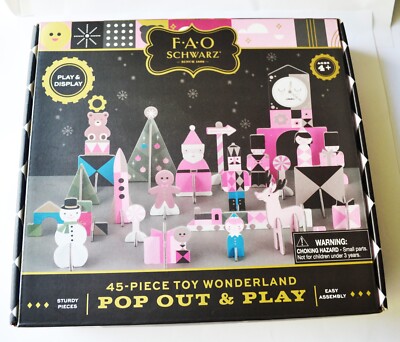 F.A.O. Schwarz 45-teiliges Spielzeug Wunderland - Pop Out & Play Kinderspielset 4+