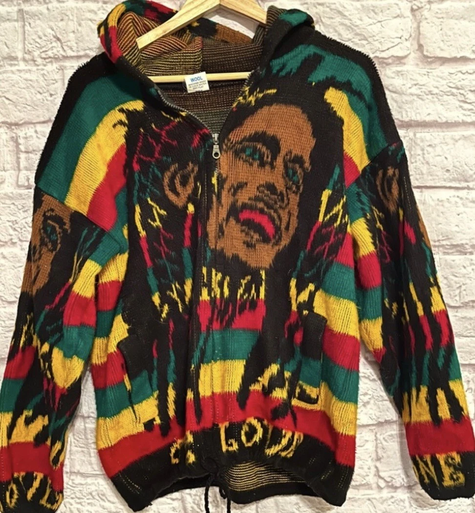 Bob Marley YARI Artesanias WOOL Jacket UNIQUE Size Medium eBay