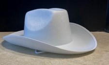 KIDS COWBOY HAT WHITE BASIC Decorate for HALLOWEEN or any special occasion 