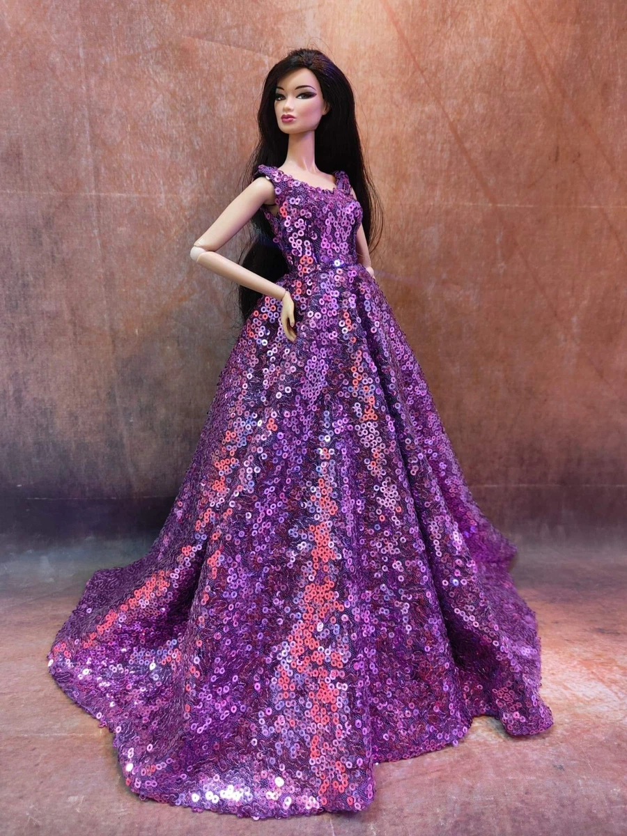 Quinceanera Gown/ Fits Like American Girl Doll Clothes/ Sequined Ball Gown  - Etsy