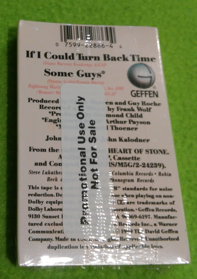 CHER / SEALED CASSETTE SINGLE / IF I COULD TURN BACK TIME / PROMO - Image 3 of 3