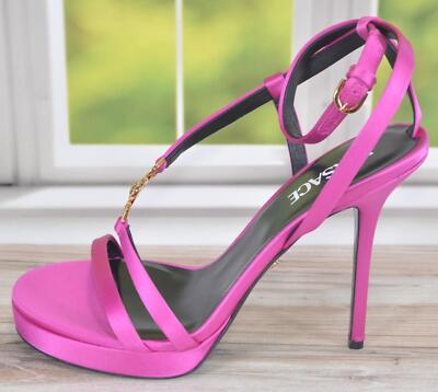 NEW Versace Ora Medusa Strappy Stiletto Heel Platform Sandals