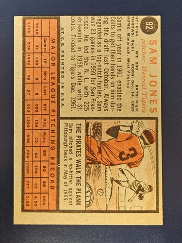 Tarjetas de béisbol Topps 1962 completan el conjunto que elijas #1-109 - Imagen 182 de 216