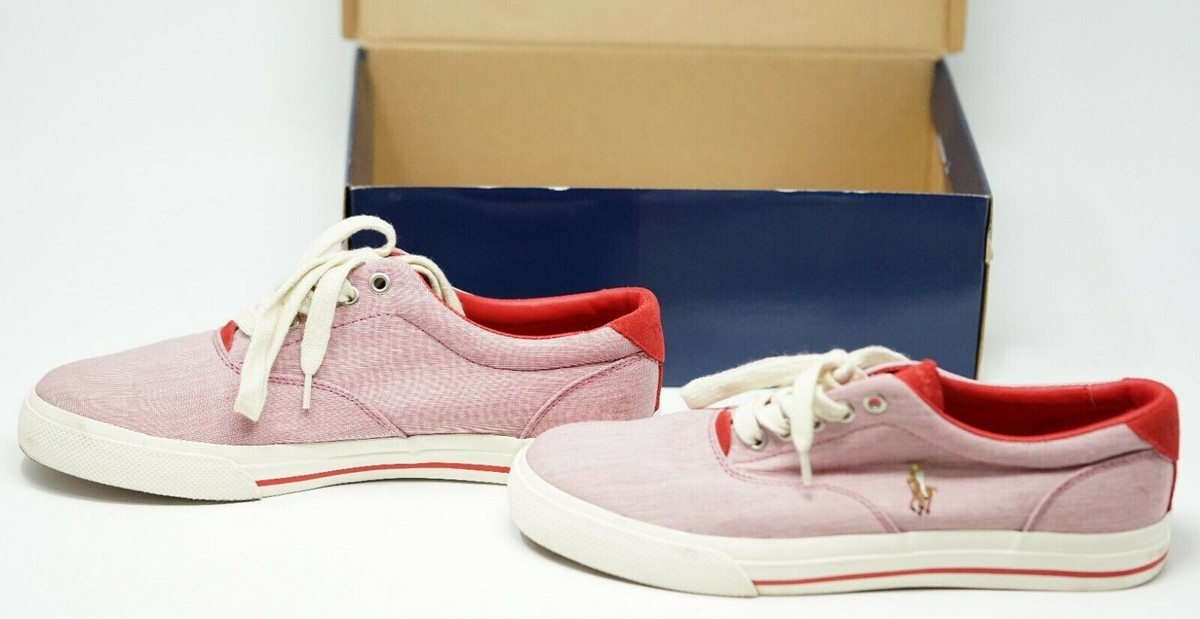 Polo Ralph Lauren Vaughn Red Canvas & Suede Men display picture 1