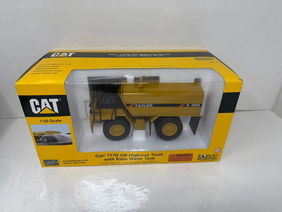 Norscot Cat 777D Off Highway Truck with Klein Water Tank 1:50 Diecast - Image 4 of 4
