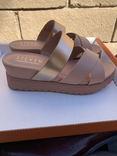 wide width gold sandals