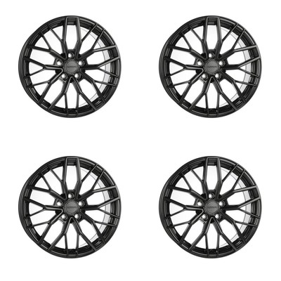 Set of 4 19in Black Alloy Wheel Rims for Maserati Levante, RF7J67X 5x114.3 5Lug