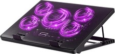 Kootek Laptop Cooling Pad, Cooler with 5 Quiet Fans for 12"-17" Purple