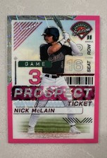 2024 Panini Prospect Edition - Nick McLain #45 Pink Velocity Prizm /79 (RC)
