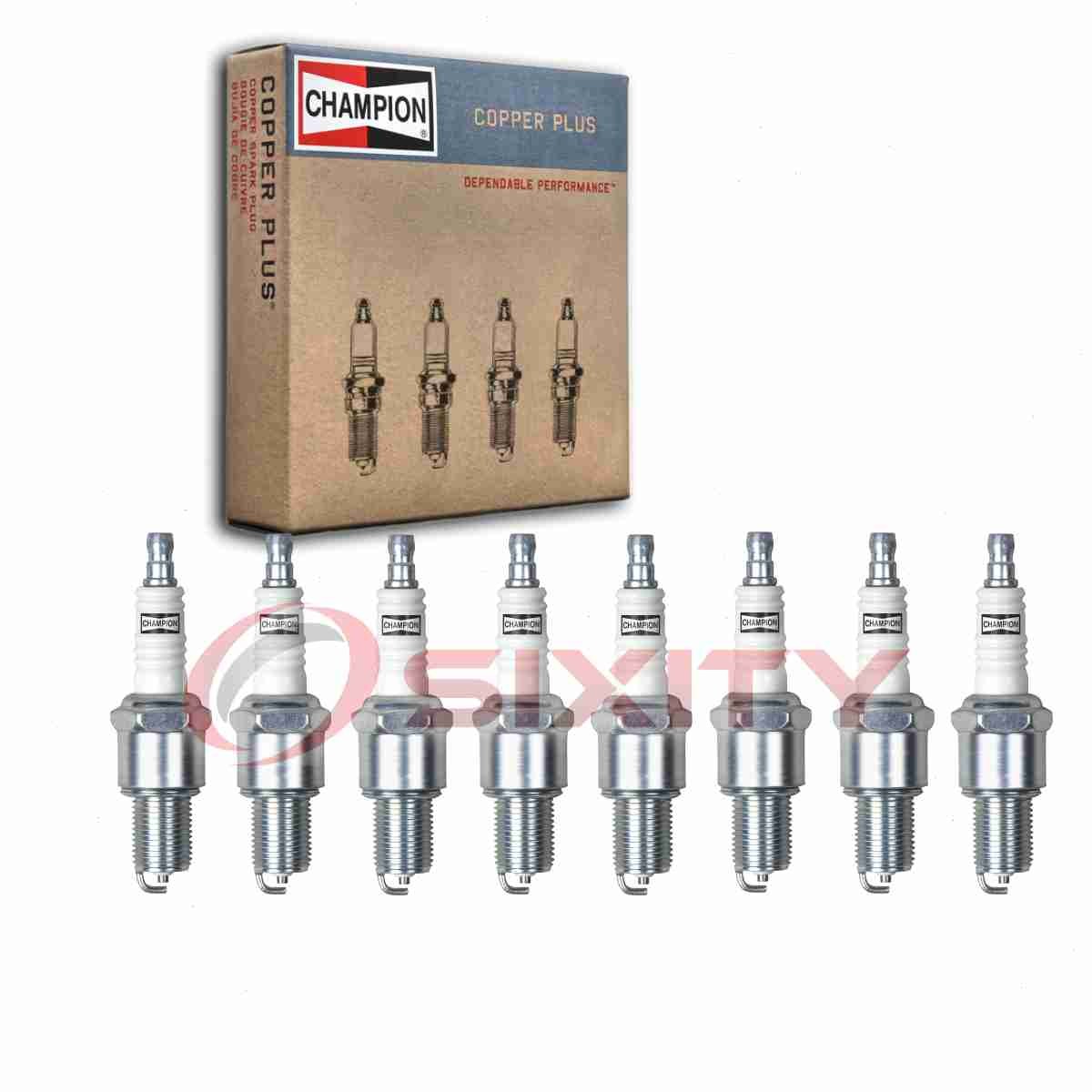 8 pc Champion Copper Plus Spark Plugs for 1994-1995 Land Rover Discovery xy