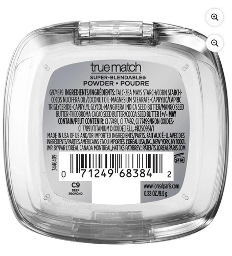 New L’Oréal True Match Super Blendable Powder C9 Deep Profond 0.33 oz/9.5 grams - Picture 2 of 3