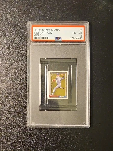 Nolan Ryan GOLD 1992 TOPPS MICRO PSA 6