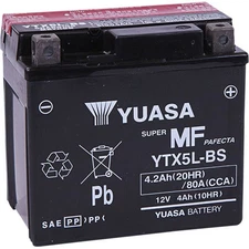 Yuasa - YUAM32X5B - Maintenance Free Battery, YTX5L-BS