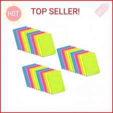  36 Pack Lined Sticky Notes 4x6 in,Large Notepads with Lines,Ruled Stickies Sup