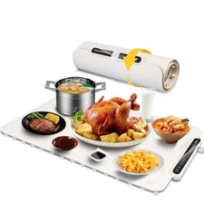 QIMH FOOD WARMING MAT SILICONE FOOD WARMER FOR PARTIES BUFFET BW605 - BEIGE