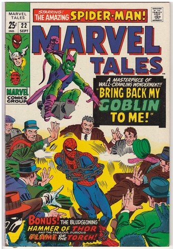 Marvel Tales #22 (VF) 1969 Marvel Comics - Spiderman, Thor, Human Torch