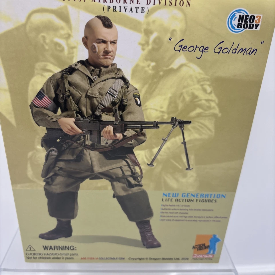 Dragon Segunda Guerra Mundial EE. UU. Scraming Eagle Bar Gunner 101ª División Aerotransportada George Goldman Foto 2 de 4