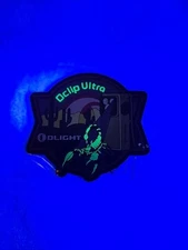 Olight Oclip Ultra OAL Collectors Patch!  UV Scorpion!