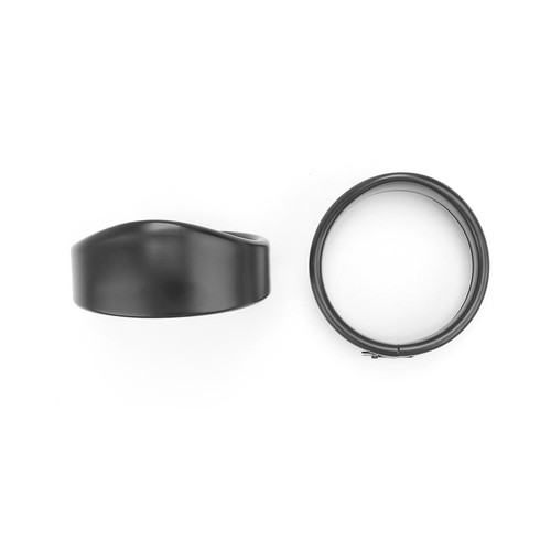 Motorcycle Lights Ring Kit 7" Round Headlight Visor Trim Ring / 4.5" Fog Ligh... - Picture 3 of 7