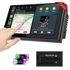 7" Double Din Car Stereo w/Wireless CarPlay  Android Auto - Android 13 Touch...
