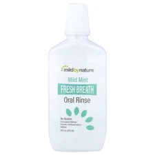 Mild Mint Fresh Breath Oral Rinse, Peppermint, Minerals, Castor Oil,