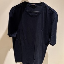 LV Men's T-Shirt Large Made In Italy 100% Cotton Short Sleeve