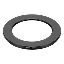 72mm Male 52mm Female Step Down Ring Adapter for ND IR DSLR Lenses, Black
