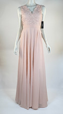 Lulus Do Re Mi Blush Pink Lace Backless Maxi Dress Women S NWT V-neck Sleeveless