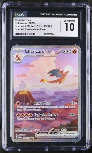 Pokémon Charizard ex 2023 Scarlet & Violet 151 #199/165 Special Il. Rare CGC 10