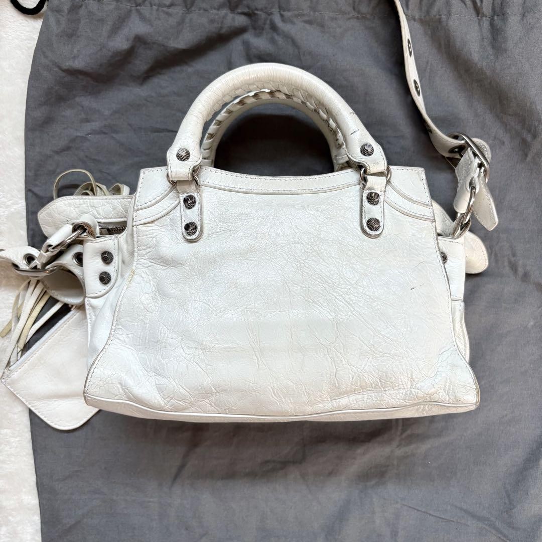 Balenciaga Neo Cagole Xs 2Way Bag White Limited Edition