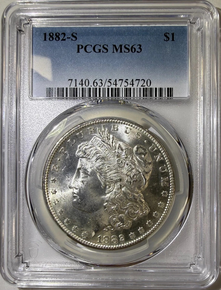 MS 63 Graded 1882 Year Morgan US Dollars (1878-1921) for sale | eBay