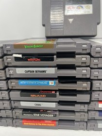 Huge 50 NES game lot, Punisher, Alien 3, Adult Collection, Tested Working!