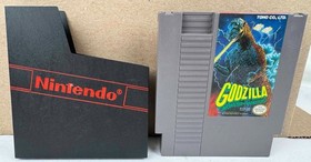 Nintendo NES Godzilla game cartridge with case - tested works