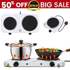 Hot Plate Electric Cooker Single Double Portable Table Top Kitchen Hob Stove UK