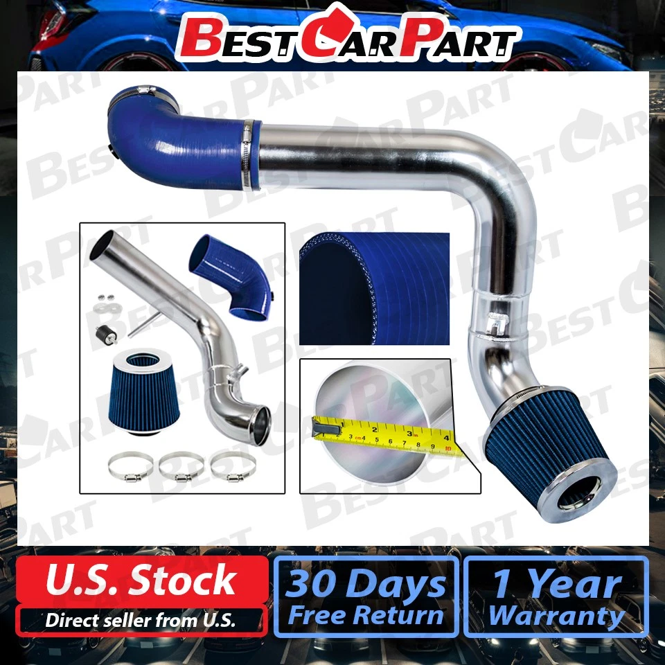 Kit de admisión de aire frío BCP AZUL para Challenger SRT8 2009-2014 5,7/6,1 L V8 + filtro Foto 2 de 4