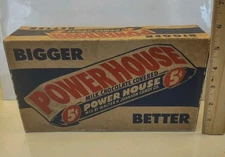 Vintage Power House 5¢ Chocolate Bar Advertising Box Walter H. Johnson Candy Co.