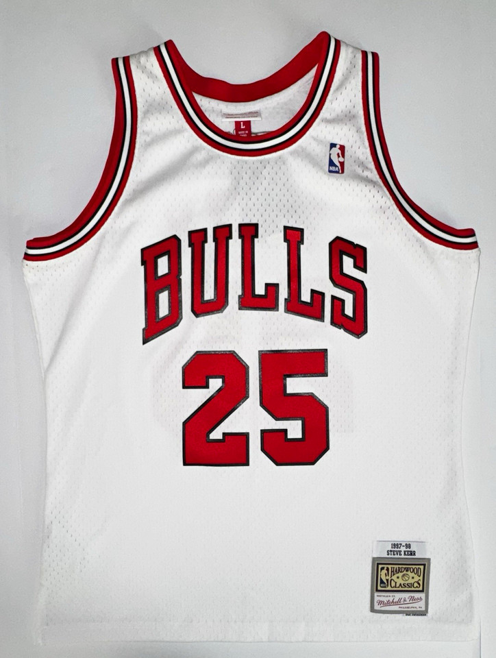 Mitchell & Ness Chicago Bulls Steve Kerr #25 1997-98 Swingman L White