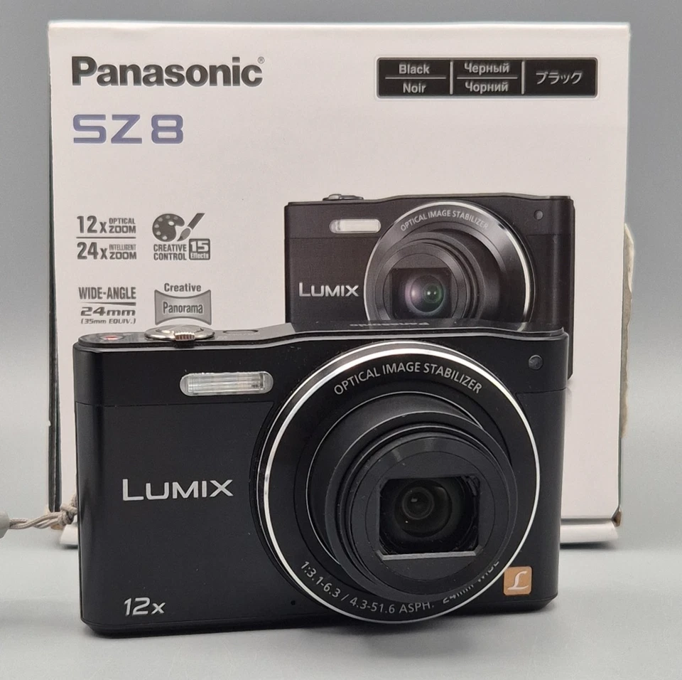 Great Panasonic Lumix DMC-SZ8 16,0MP Digital Camera 12x Zoom Black, Charger, SD - Photo 4/4