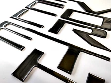 3D CHROME DOMED RAISED TAILGATE LETTERS COMPATIBLE W SILVERAD 2019-2026 US MADE