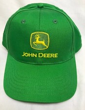 NWOT John Deere Hat Farmer SnapBack Cap 100 Cotton Green