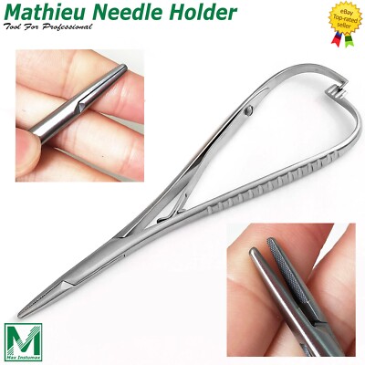 Orthodontic Mathieu Needle Holder Forceps Haemostatic Slim Line Ligature Pliers 