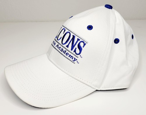 AIR FORCE ACADEMY FALCONS Snapback Hat with Blue Eyelets & Top Button THE GAME - Picture 4 of 12