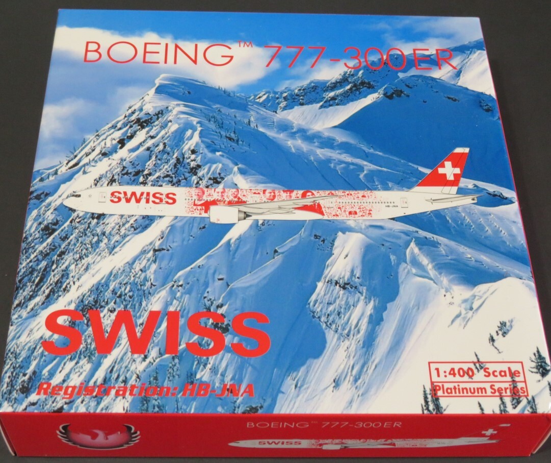 Phoenix Model. Swiss Boeing B777-300ER. HB-JNA. 1:400 Scale. Brand
