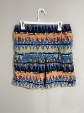 Patagonia Short Boys Baggie Shorts size L Swim Trunks Aztec Print Unlined