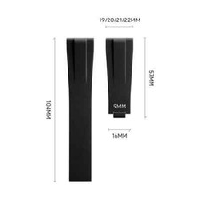 For Rolex Series Watches 20mm 21mm 22mm FKM Rubber Watch Band Strap