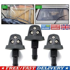 For VW T25 T3 Vanagon Triple Windscreen Washer Jets Front Rear Window Kit
