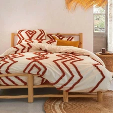Textured Tufted Duvet Cover Set – Luxury Boho Bedding with Hidden Zipper Closure