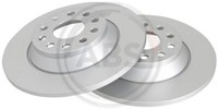2X A.B.S. 18319 Bremsscheibe Hinten FüR Audi Seat Skoda VW
