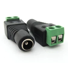 5pcs 5.5x2.1mm Female 2.1 CCTV Surveillance Camera DC Power Supply Connector