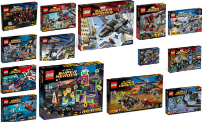 LEGO  Super Heroes Batman Turtles Mobil Jet Hulk Joker Spiderman Tumbler Mech  